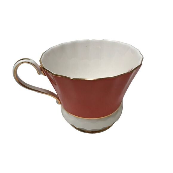 Ansley Floral Bone China Teacup and Saucer - Picture 5 of 11